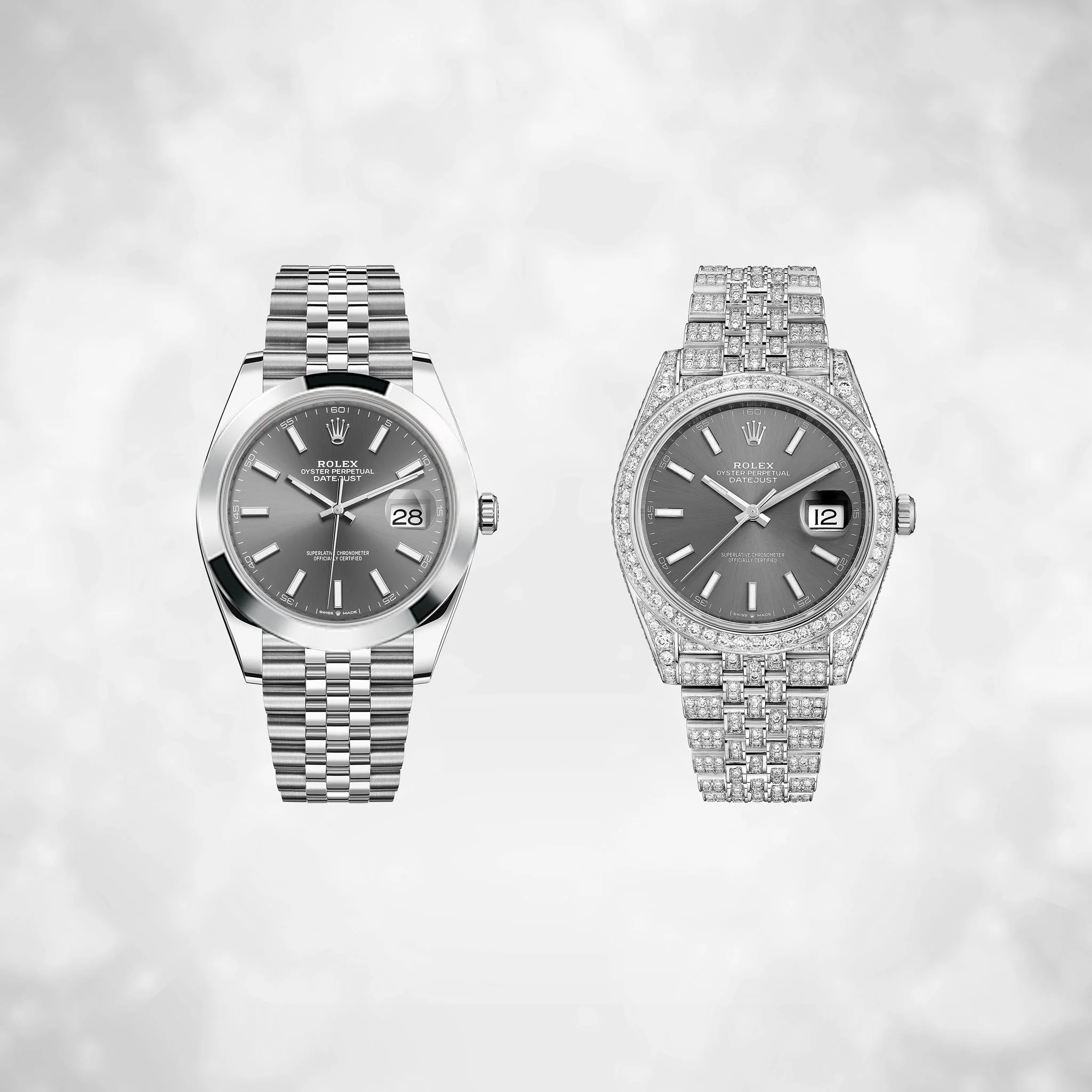 Relógio Rolex (preto - ouro branco)