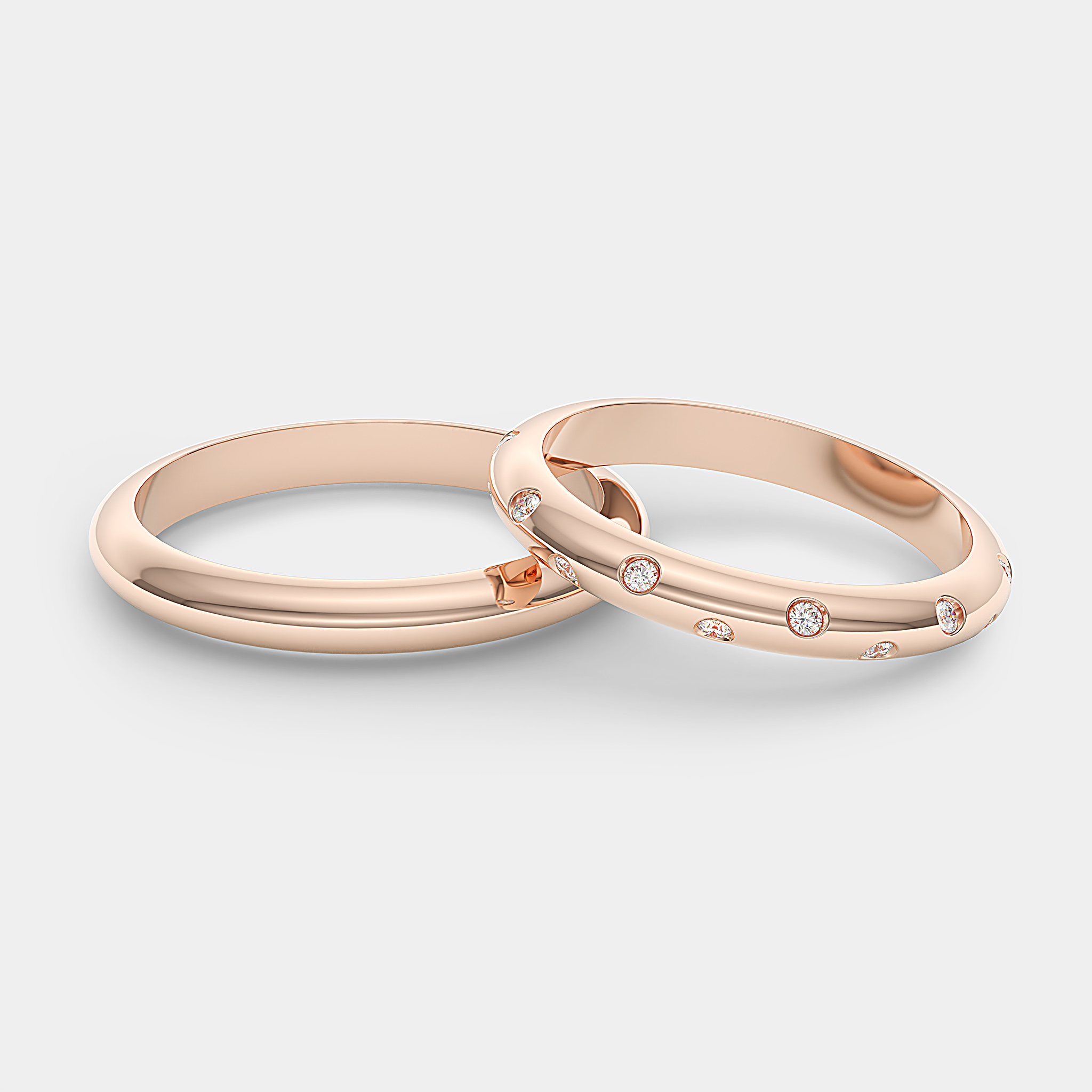 Women'S Unisex Rose Gold-Plated Adjustable Couple Ring Stainless Steel  Cubic Zirconia Gold Plated Ring Set - Voj | Womens jewelry rings, Women  rings, Couple rings