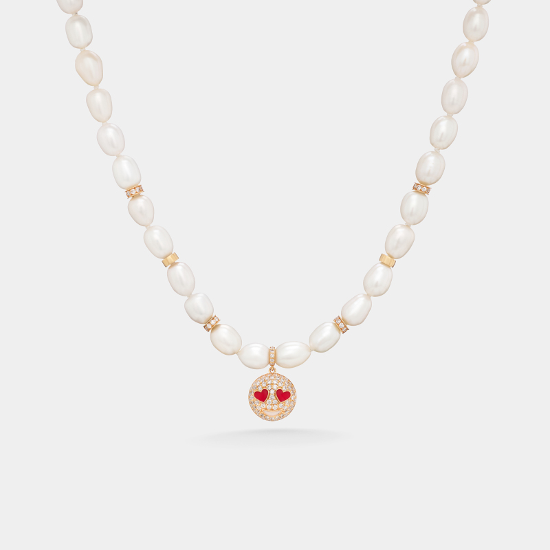 h21n1 emoji smile necklace l jewels