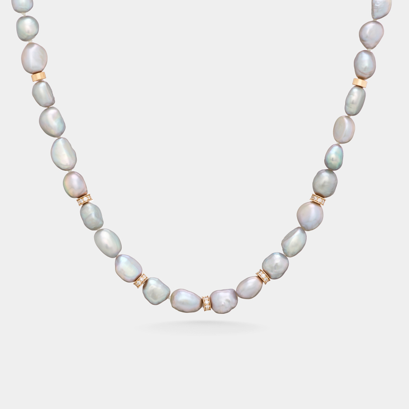 m34n3 grey pearl necklace s jewels