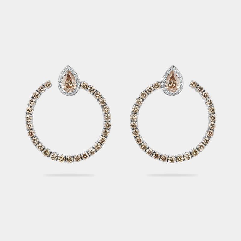 m33e2 medusa brown earrings jewels