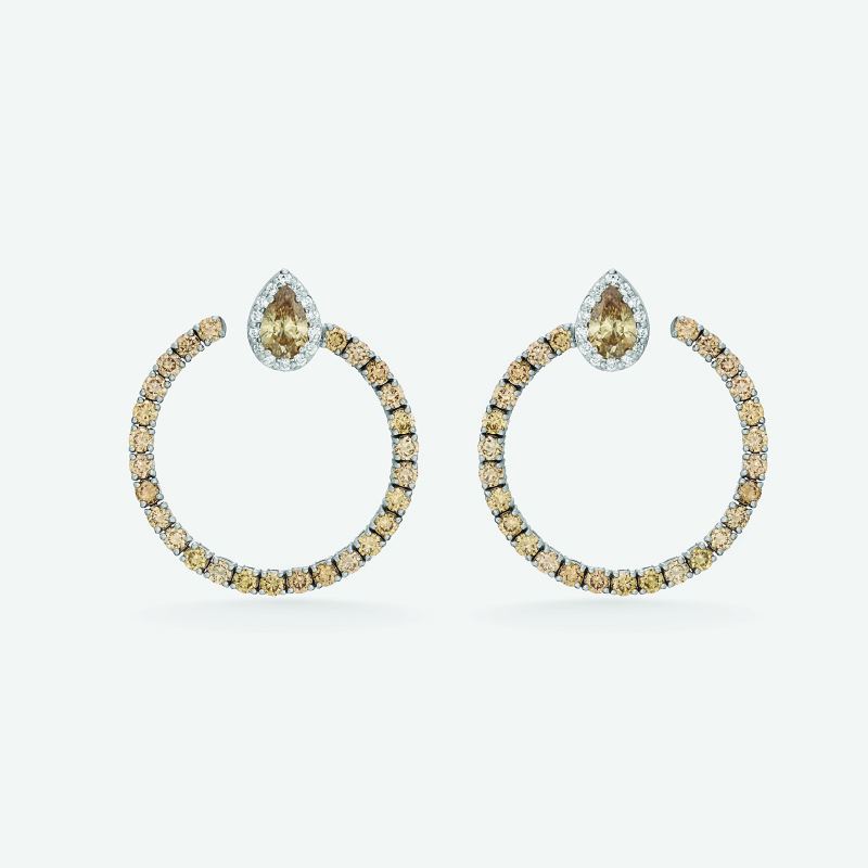 m33e2 medusa brown earrings jewels