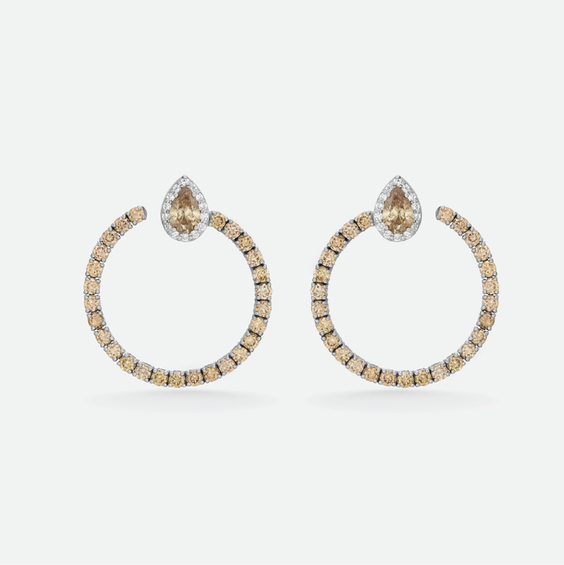 m33e2 medusa brown earrings jewels