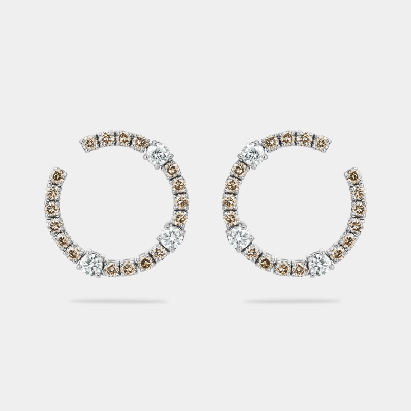 m32e2 embrace brown earrings jewels
