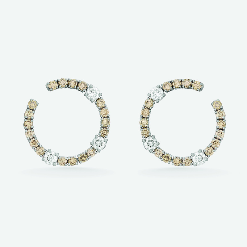 m32e2 embrace brown earrings jewels