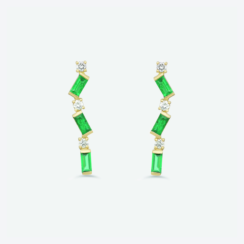 m39e allure emerald earrings jewels