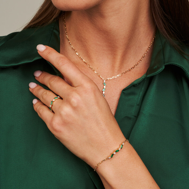 m39b allure emerald bracelet jewels