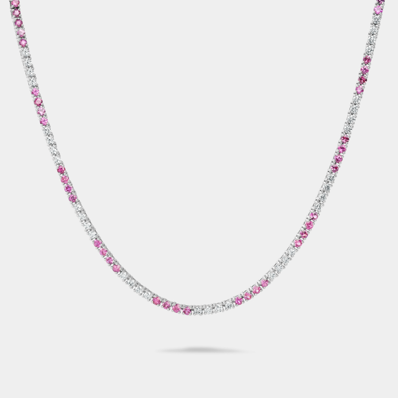 m6n4 classic riviera pink necklace jewels