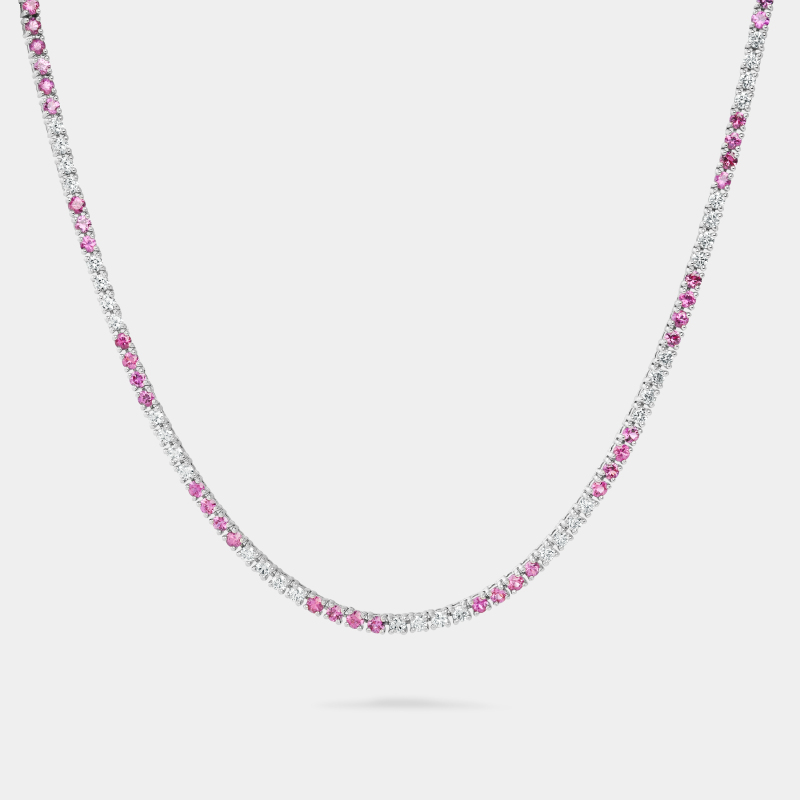 m6n4 classic riviera pink necklace jewels