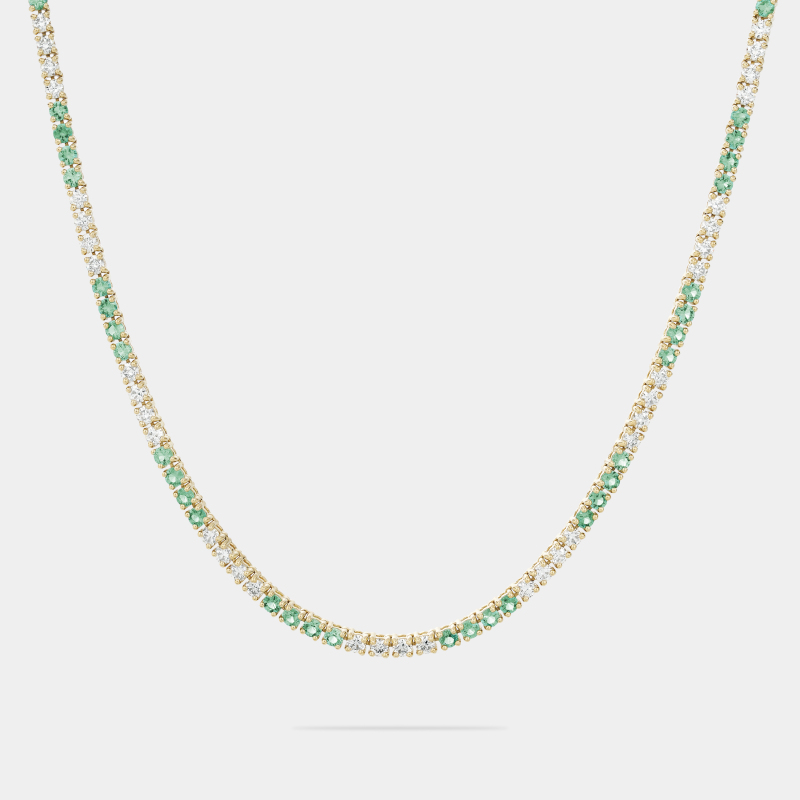 m6n4e classic riviera emerald necklace jewels