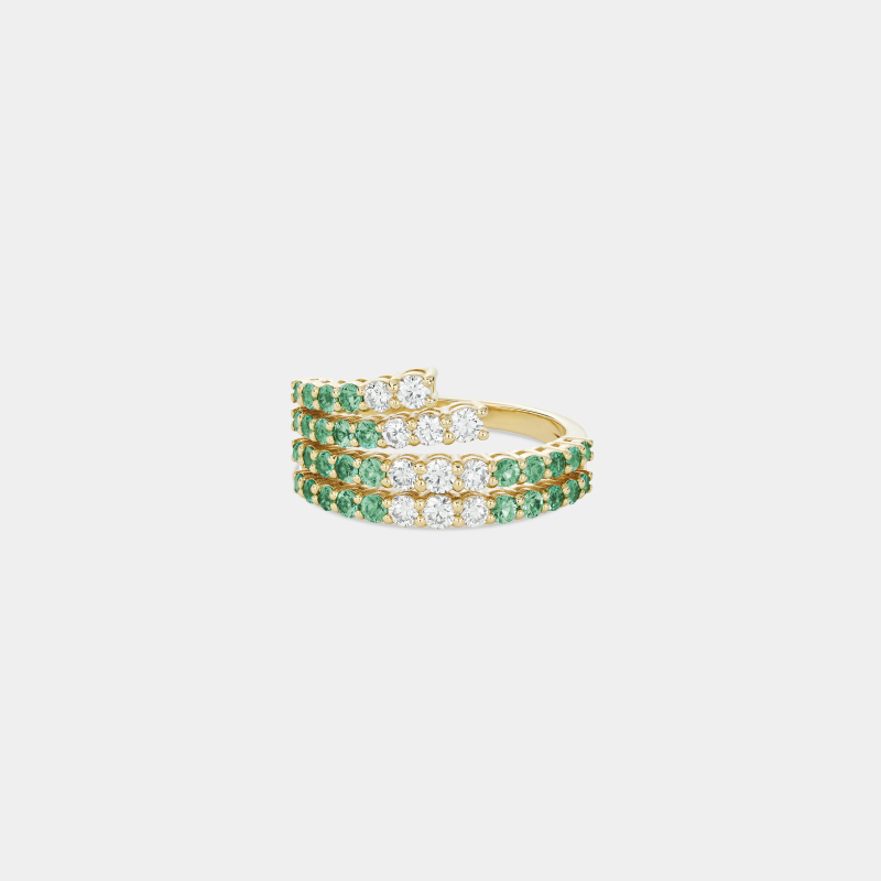 m6r4e classic riviera emerald ring jewels