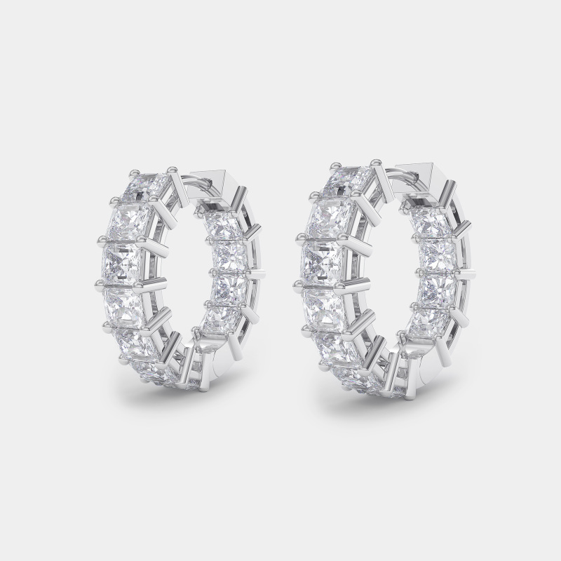 mc1rh radiant diamond hoop earrings jewels