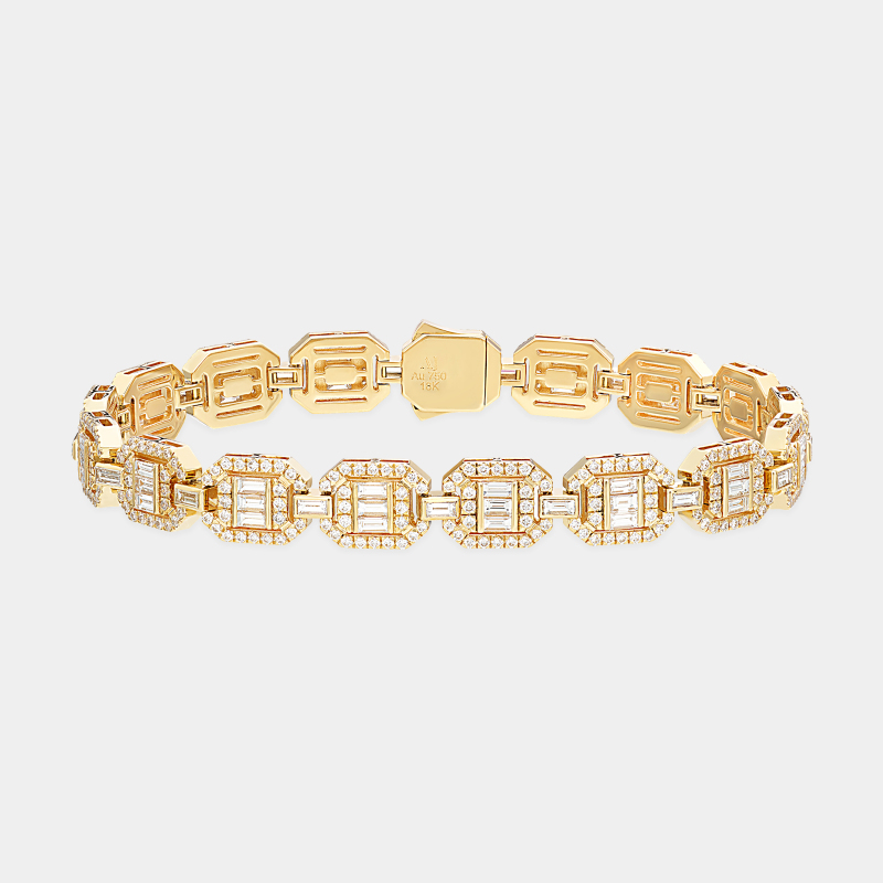 hc10b1 baguette diamond bracelet jewels