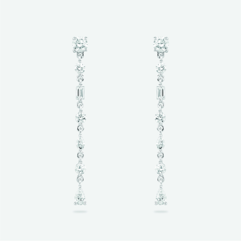 mc2e3 one row earrings jewels