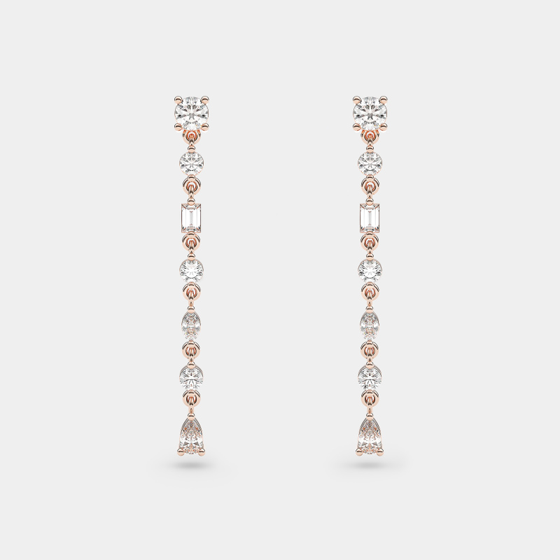 mc2e3 one row earrings jewels